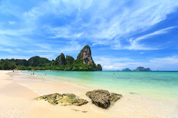 Railay beach, krabi, Tajlandia Morze Andamańskie — Zdjęcie stockowe