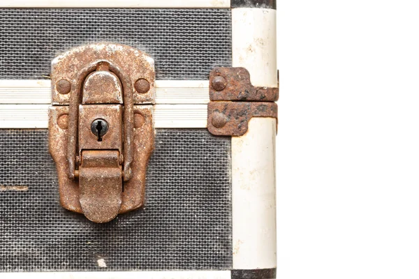 Close up lock on old tool box — Stock Photo, Image