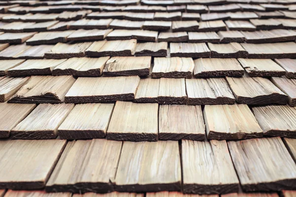 Wooden Roof shingle texture and background — Stock Photo, Image