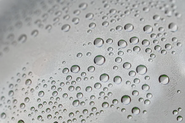 Close up water drop on plastic bottle — Stock Photo, Image