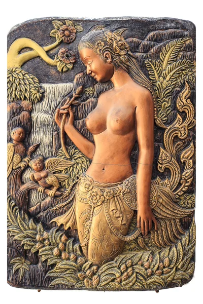 Thai style wood carving — Stock Photo, Image