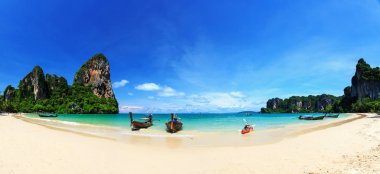 Railay beach, krabi, andaman Denizi Tayland