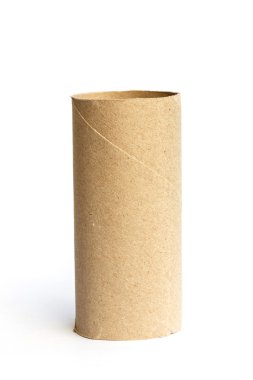 Kağıt rulosu beyaz arkaplanda izole edildi