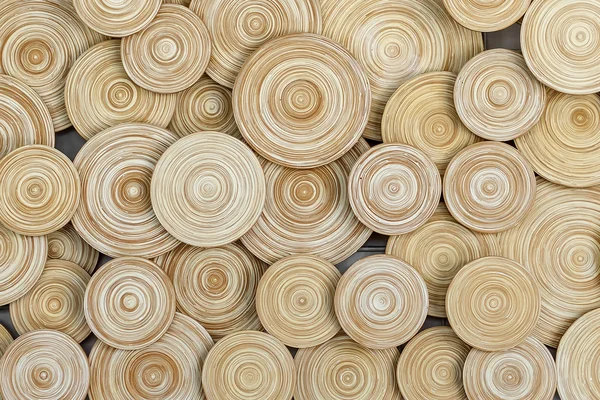 Résumé de peinture circulaire sur bois — Photo