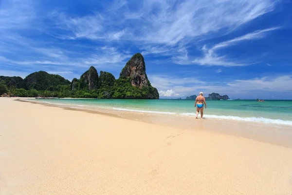 Railay beach, krabi, Tajlandia Morze Andamańskie — Zdjęcie stockowe