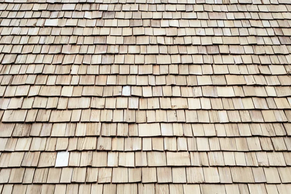 Wooden Roof shingle texture and background — Stock Photo, Image