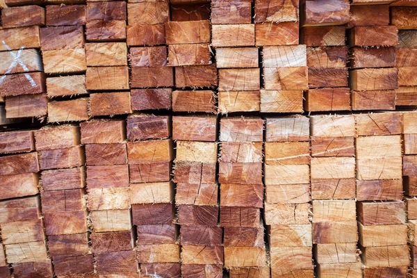 Stack of wood logs for background — Stock Photo, Image