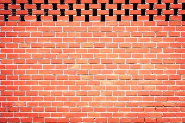 Rode bakstenen muur — Stockfoto