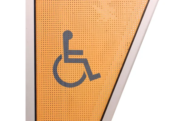 Disabled icon on metal — Stock Photo, Image