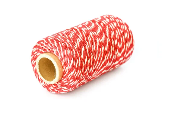 Roll van rode touw — Stockfoto