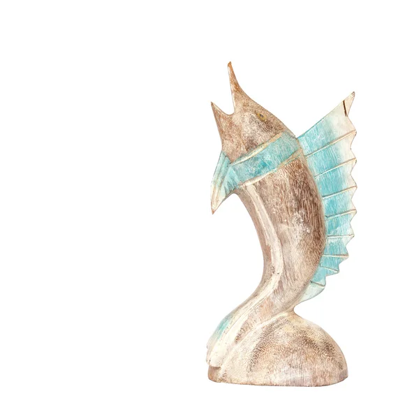 Handcraft wood fish sculpture — Stock Photo, Image