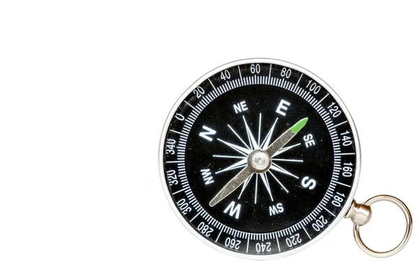 Černé kulaté kompas — Stock fotografie
