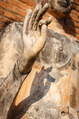 Sukhothai Historical Park eski Buda heykeli