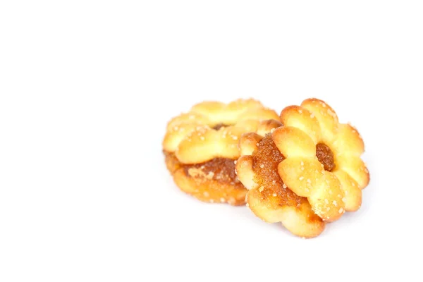 Cookie-uri de ananas izolate pe fundal alb — Fotografie, imagine de stoc
