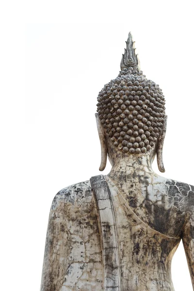 Arrière de la statue de Bouddha ancienne dans le parc historique de Sukhothai — Photo