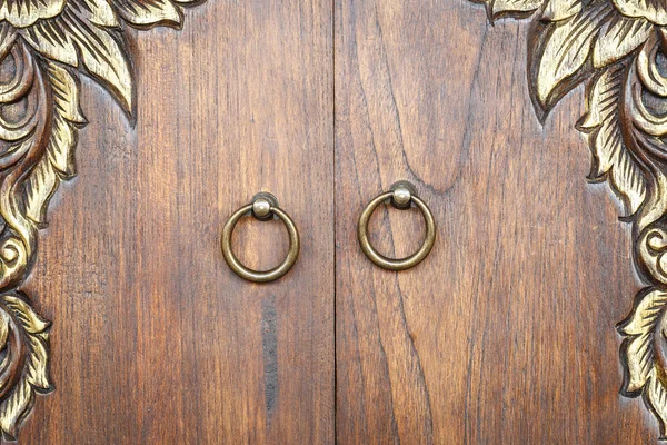 Thai style door carving — Stock Photo, Image