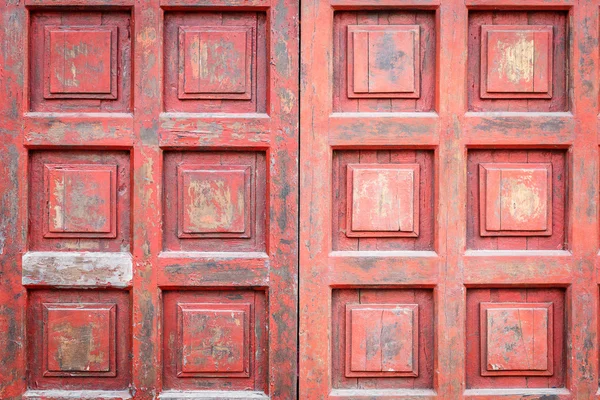Kırmızı vintage kapı — Stok fotoğraf