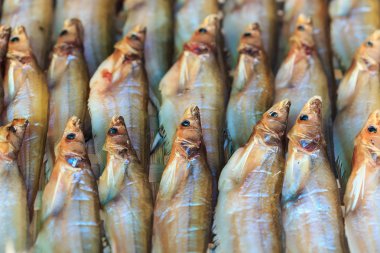 Kuru balık pazarında