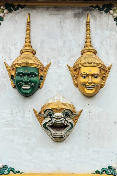 Máscaras tradicionales tailandesas —  Fotos de Stock