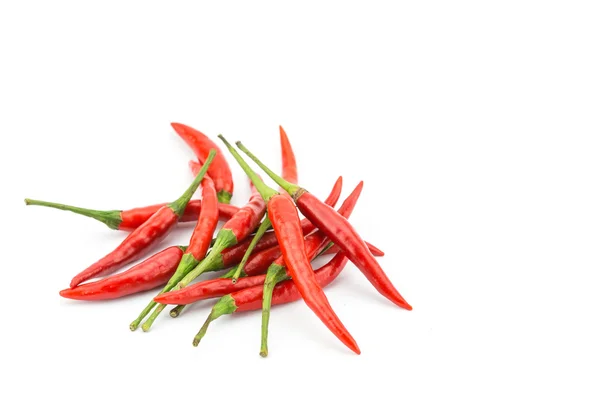 Red chili quente pimentas pilha — Fotografia de Stock