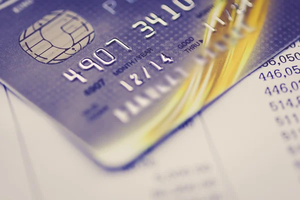 Cartão de crédito bancário — Fotografia de Stock