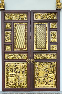 Çin tarzı ahşap kapı