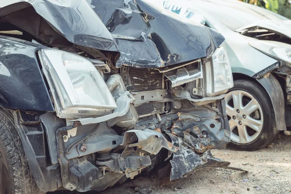 Auto ongeluk door ongenode gast — Stockfoto