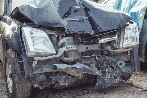 A lezuhant autó baleset — Stock Fotó