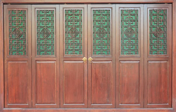 Chinese style wooden door — Stock Photo, Image