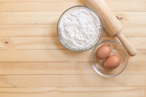 Ingrédients pour la cuisson du gâteau — Photo