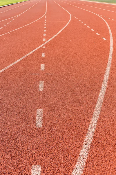 Running track for athletics — Stock Photo, Image