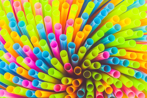 Colorful straws for background — Stock Photo, Image