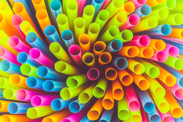 Colorful straws for background — Stock Photo, Image