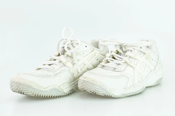 Weiße alte Schuhe — Stockfoto