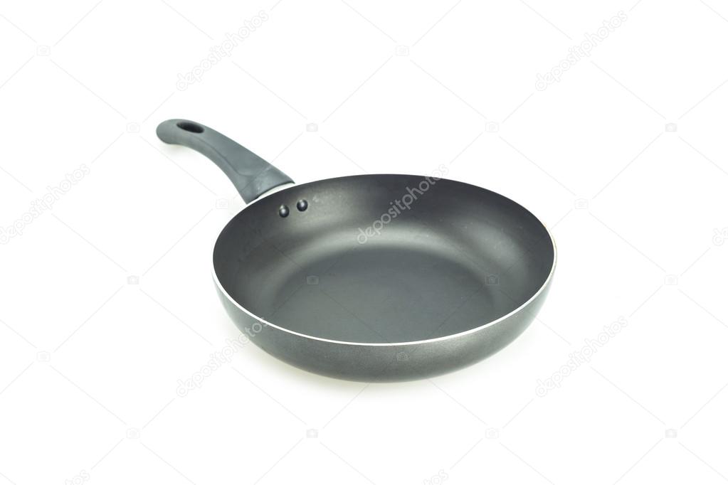 Black cooking pan