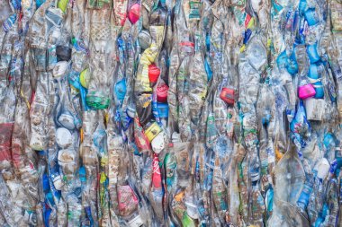 ezilmiş plastik şişe