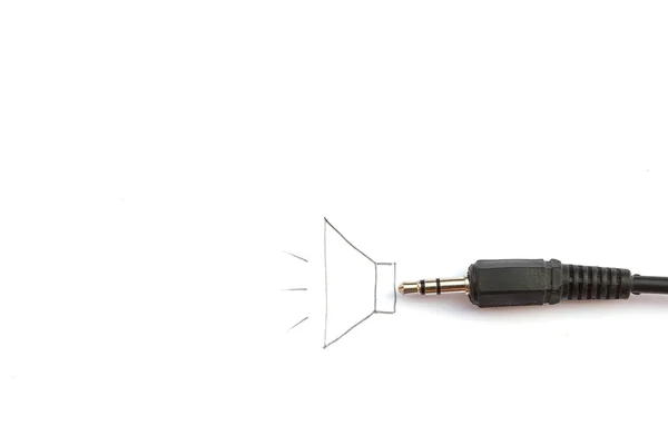 Plug de audio Jack — Foto de Stock