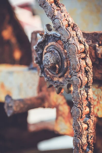 Old gear and chain — Stock Photo, Image