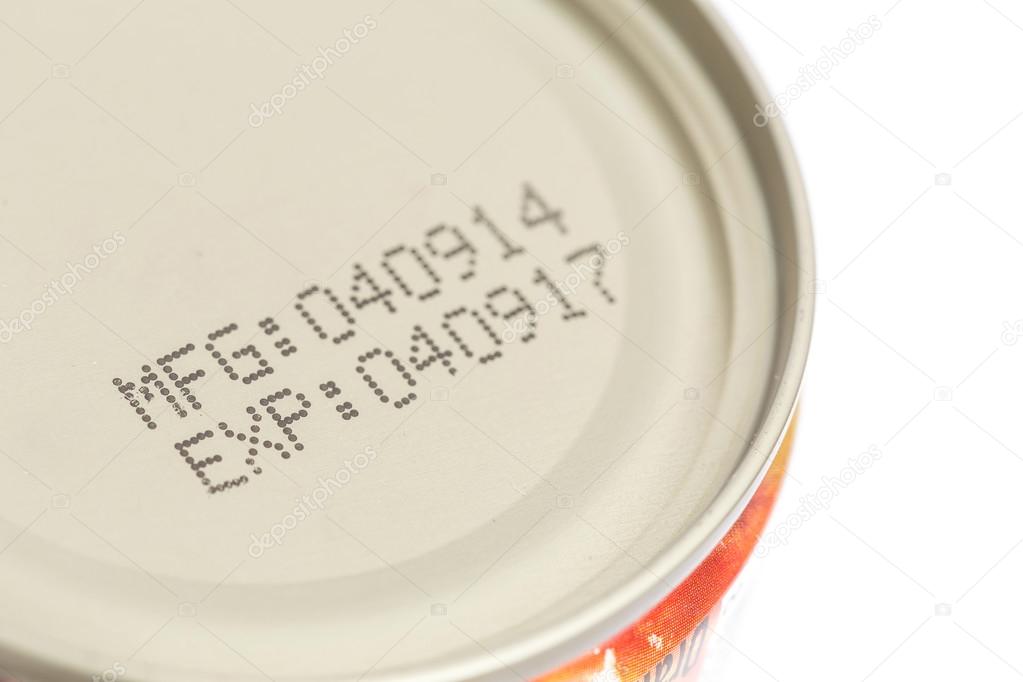 Expiration date on canned food