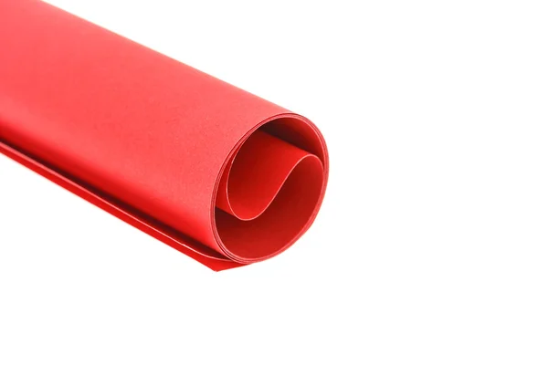 Rolo de papel vermelho — Fotografia de Stock