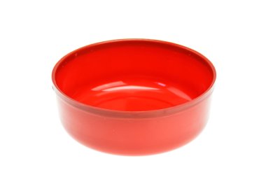 boş kırmızı kase