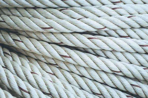 Rolo de corda branca — Fotografia de Stock