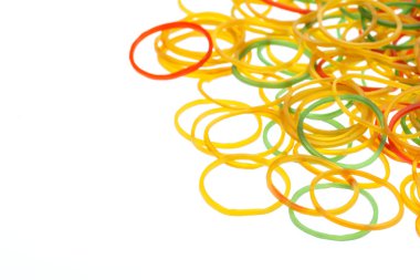 Colorful rubber rings clipart