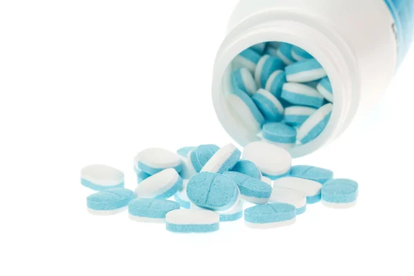 Bottle with medicine pills — Stock Photo, Image