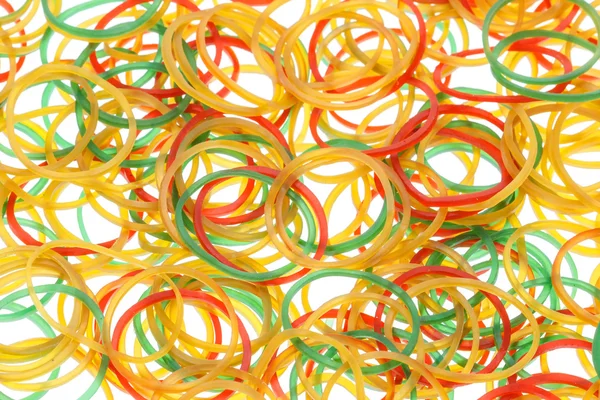 Colorful rubber rings — Stock Photo, Image