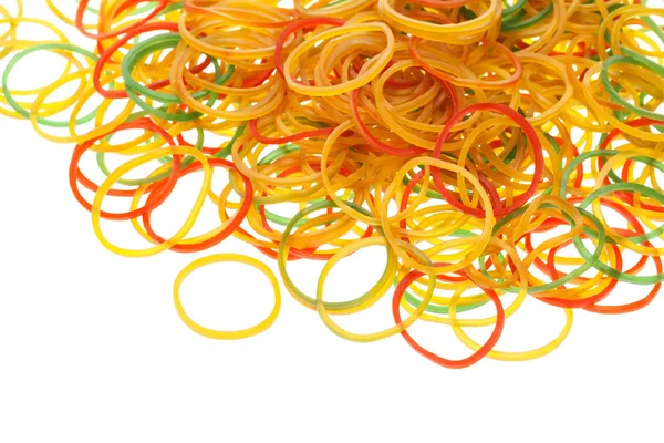 Anéis de borracha coloridos — Fotografia de Stock