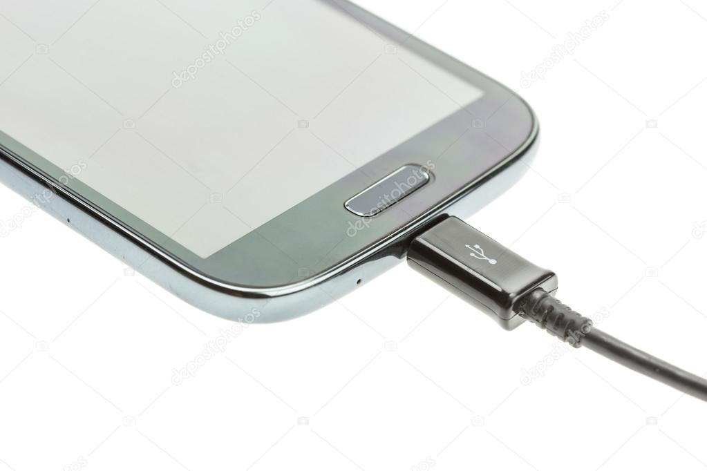 Smartphone connect with charger
