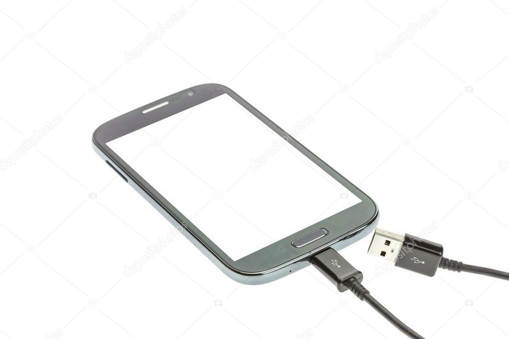 Smartphone connect with charger