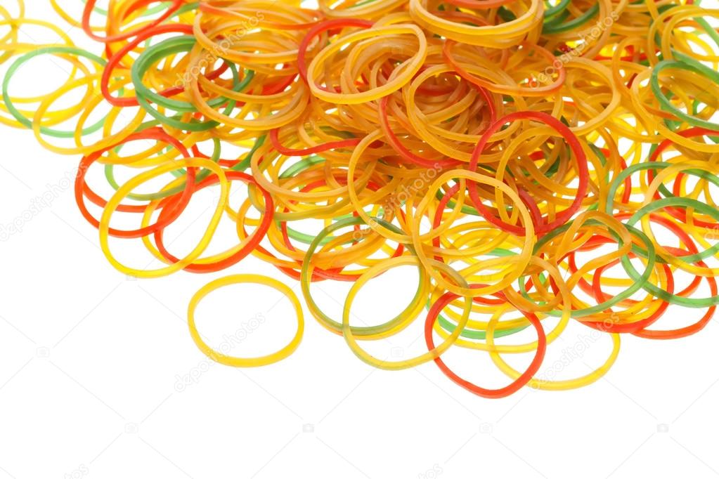 Colorful rubber rings