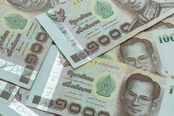 Banknoty pieniądze tajski — Zdjęcie stockowe